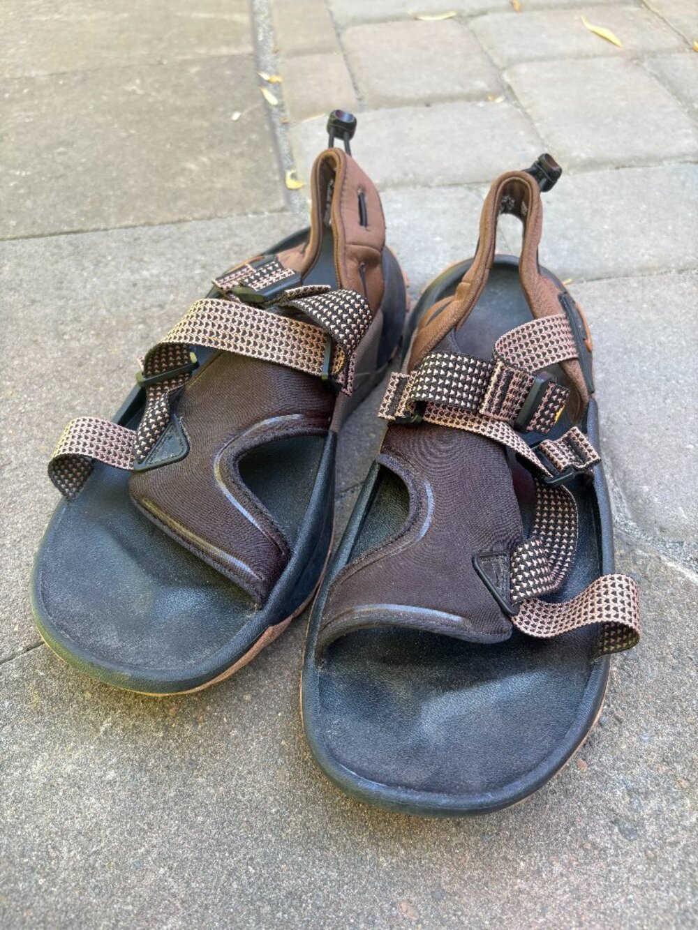Nike Oneonta Sandal Men's 12 Brown Black Trail Hiking Outdoor Summer Adjustable